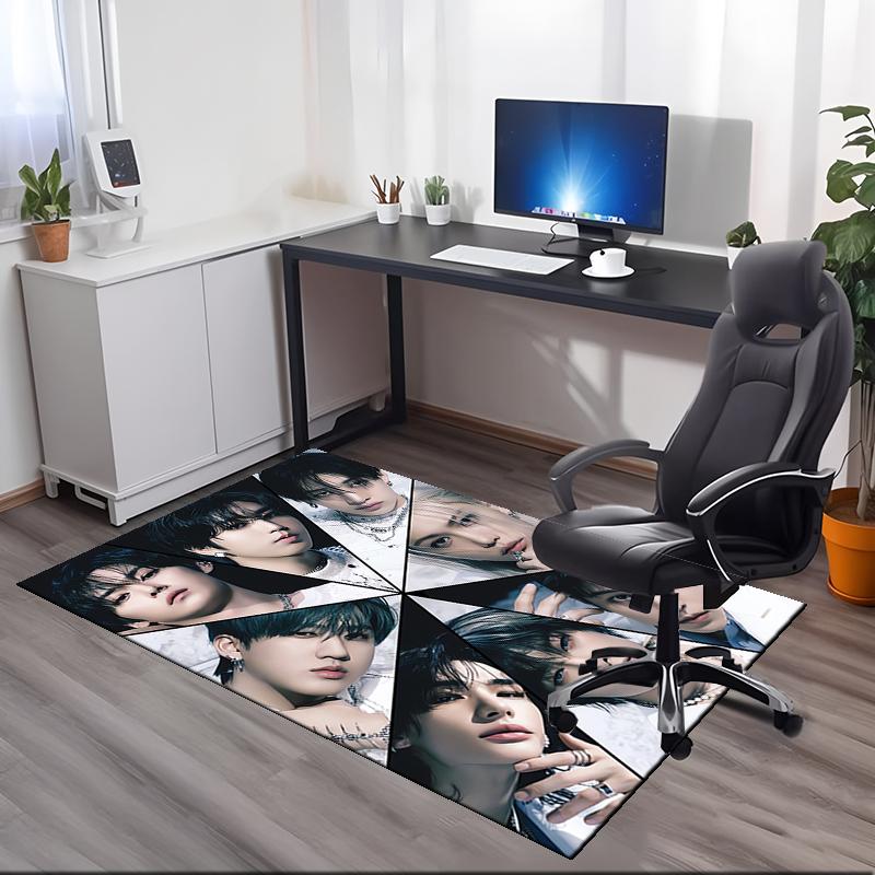 Stray Kids Printed Carpet, for Office Chair Living Room Bedroom Kitchen Room Decor Gifts.