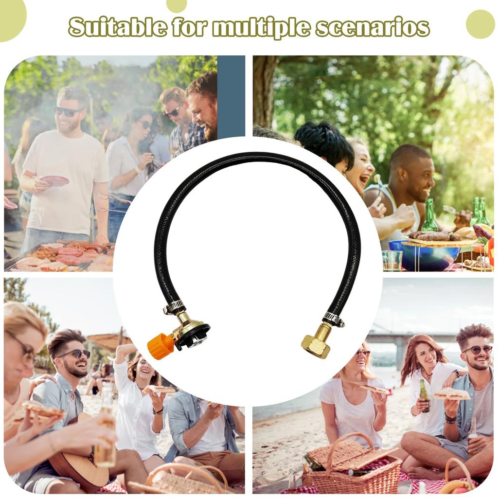 Russian Propane Refill Adapter Gas Tank Filling Connector One-piece Inflatable Connection Valve Gas Charging Adapter For Camp