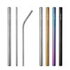 Hongjunda 316 Stainless Steel Reusable Bent Straw Set