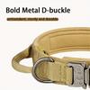 Tactical Dog Collar Adjustable Military Nylon Dog Collar With Control Handle And Heavy Duty Metal Buckle For Medium & Large Dog
