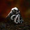BEIER Edelstahl Antik Mode Herrenringe Totenkopf Oktopus Edelstein Tier Retro Punk Gothic Biker Schmuck Großhandel