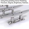 1Pcs 5" Polished Stainless Steel Open Base Boat Cleat For Yacht Marine Dock Deck