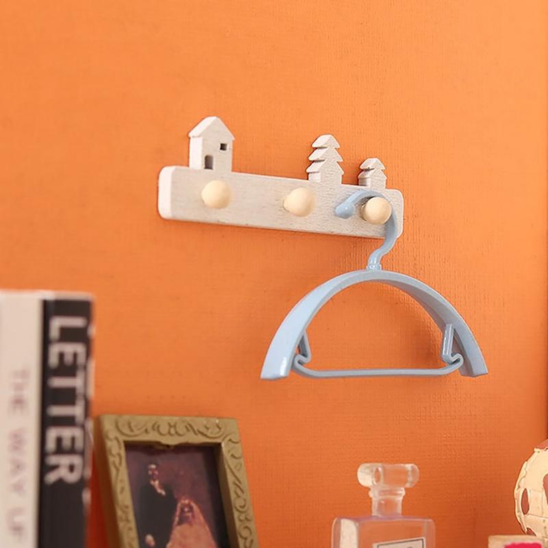 2 Adet 1:12 Dollhouse Minyatür Duvara Montaj Raf Asılı Raf Depolama Standı Mobilya Modeli Noel Dekor Oyuncak