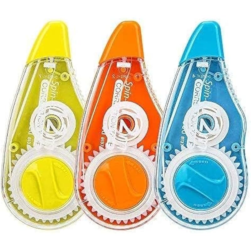 Eclet Correction Tape - Pack Of 3 Pcs Correction Tape 12 Meter X 5 Mm, For Journal, Correction Pen, Whitener For Correct