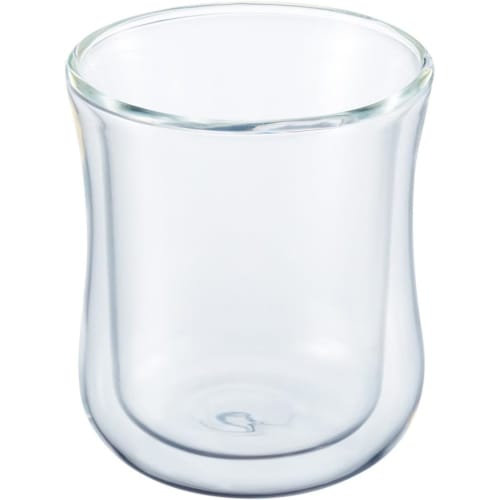 Iwaki Heat-Resistant Double-Walled Glass, Air Glass, 230ml, K405, Clear