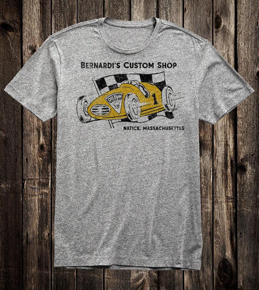 

Hot Rod Tee T Shirt Drag Race Racing Vtg Speed Shop Bernardis Custom Natick Mass 3XL