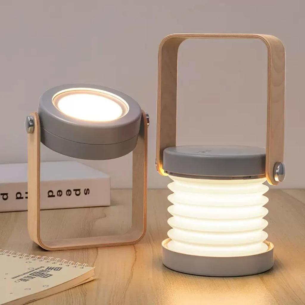New Foldable Camping Lamp Touch Dimmable LED Lantern USB Rechargeable Outdoor Night Light