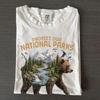 Protect Our National Parks Shirt, Brown Bear Mountain River Landscape Tee, Nature Lover Hiking T-Shirt