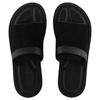 Emporio Armani Leather Flat Open-Toe Slide Sandals Men Footwear Black X4P139XR340K001