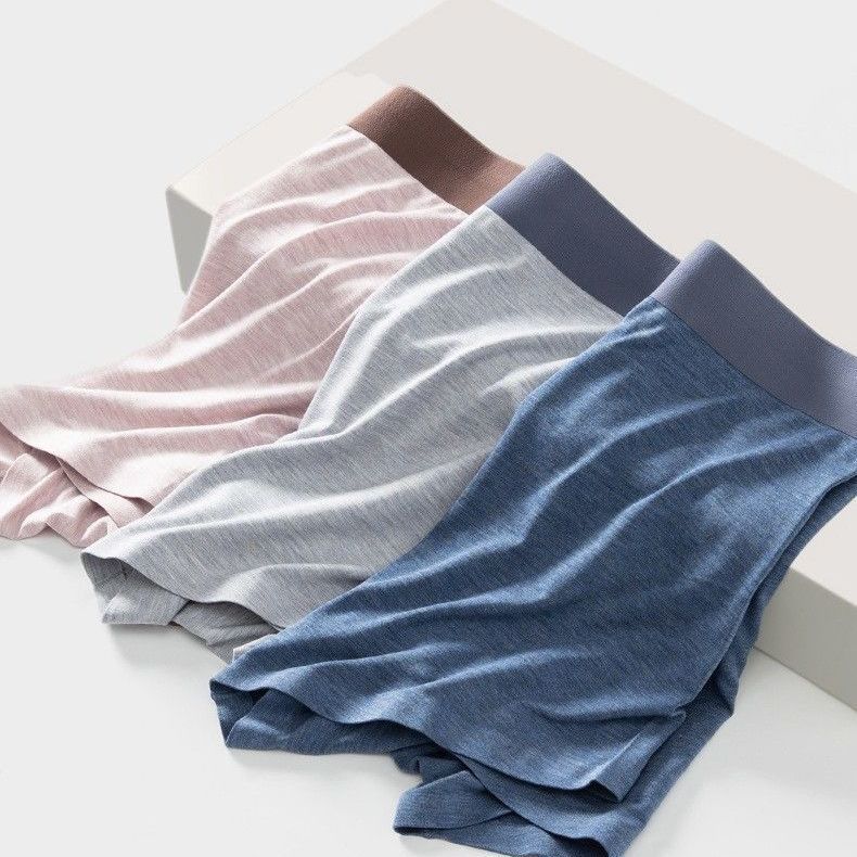 Plus-size Men's Spring and Summer Trend Modal Graphene Non-trace Loose Flat Angle Underwear