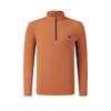 FILA Fleece Version Warm Simple Sports Training Comfortable Versatile Knitted Long Sleeve T-Shirt Men Tops Pineapple-Brown A11M611217FOR