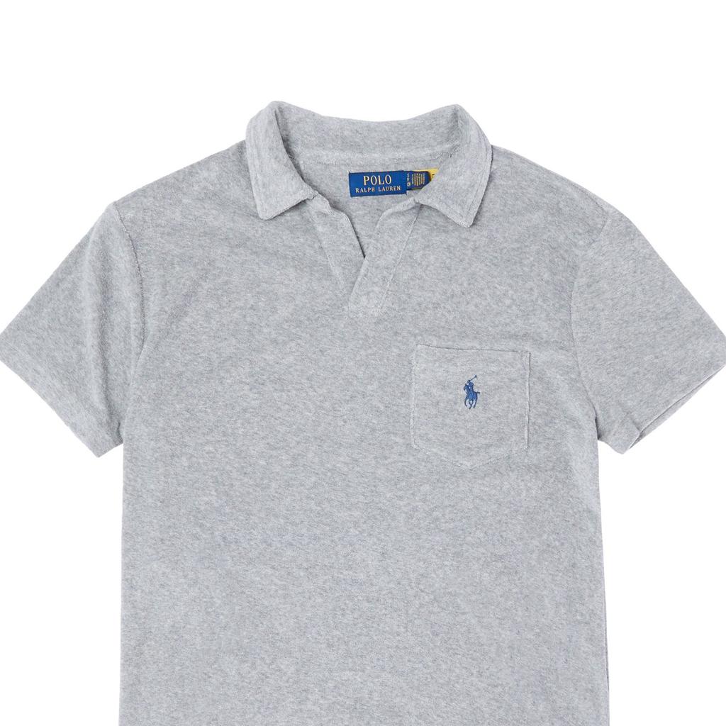 Polo Ralph Lauren Solid Color Logo Embroidered Casual Short Sleeve Polo Shirt Men tops Gray 710937319003