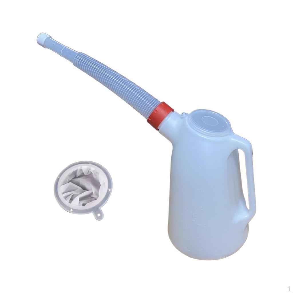 Ölkrug mit langem Ausguss Motor Spender Praktischer Messbecher Messbehälter für