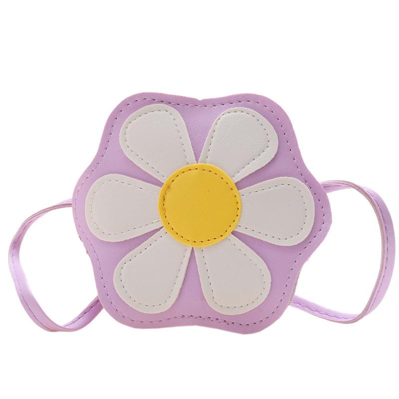 

Cute Colorful Flower Design Mini Bag For Young Children Perfect For School фіолетовий