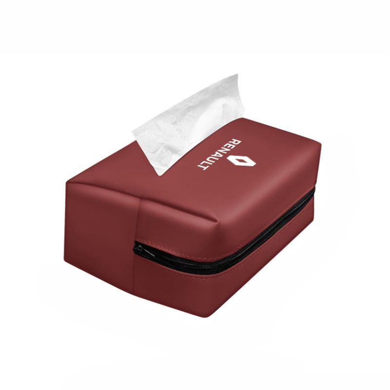 2026 Hot For Renault Hub Caps Car Tissue Box Sun Visor Seat Back Paper Towel Storage Bag For Renault Clio Kadjar Koleos QM6 Espa