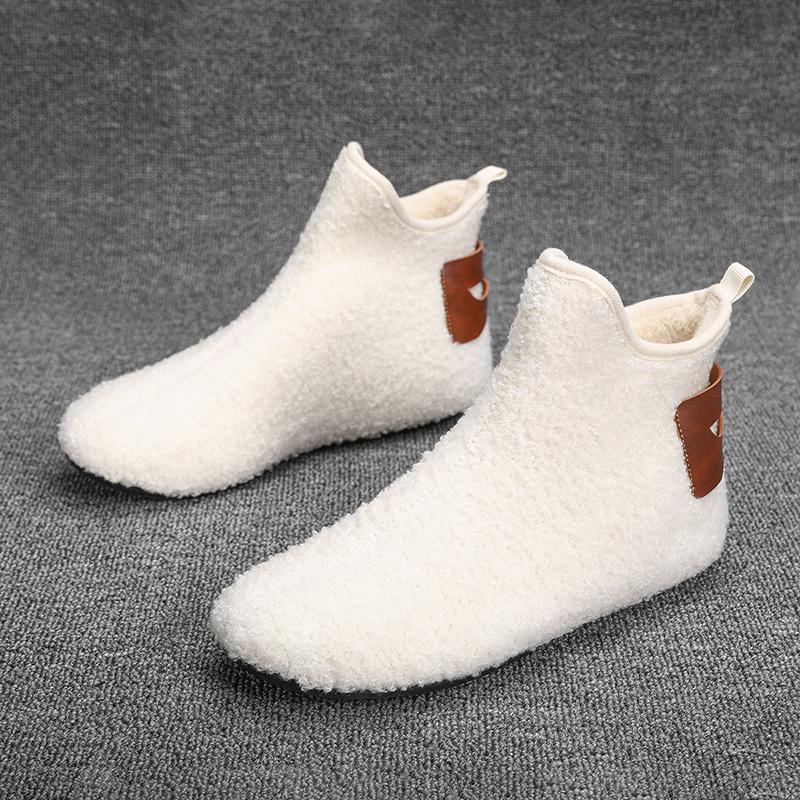 Winter Outdoor Cotton Shoe Men Warm Anti-slip Lightweight Man Comfortable Cotton Loafer Men Winter Warm Shoe