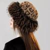 Ins Fluffy Plush Big Brim Bucket Hats For Women'S  Winter Faux Fur Thickened Warm Sun Hat Lady  New Fashion Luxury Furry Panama