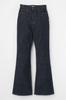Moussy MVS FLARE Denim Pants, 010ISA12-2301, Women's, 27-inch, One-Wash
