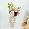 Creative Geometric Water Chestnut Flower Arrangement Simple Ceramic Vase Home Soft Decoration Ornament Crafts