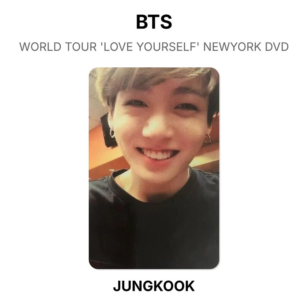 BTS WORLD TOUR 'LOVE YOURSELF' NEWYORK DVD Official Photocard