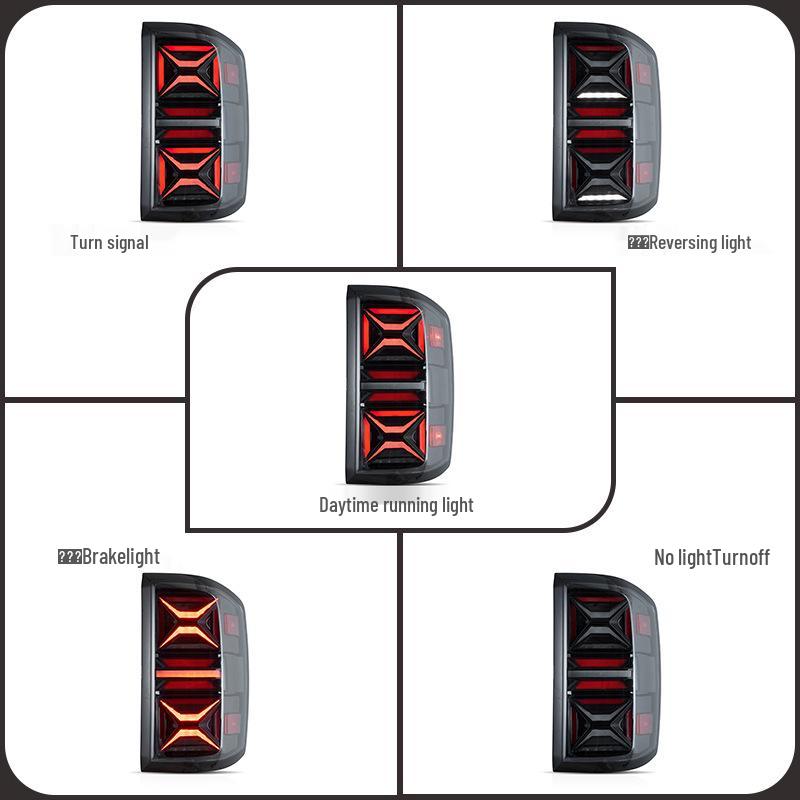 LED Tail Light Assembly for 2014-2018 Chevy Silverado Brake Lights Modification