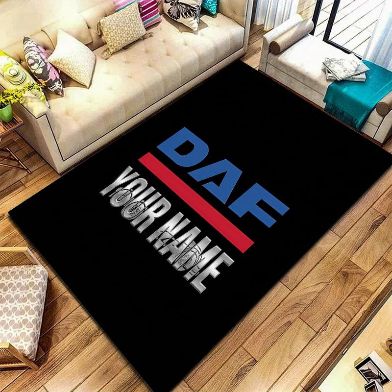 Daf Team Benutzerdefinierter Name Teppich Teppich für Wohnzimmer Schlafzimmer Haus Sofa Dekoration Kinder Spielen Rutschfeste Bodenmatte