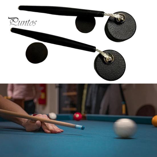 Pool Cue Chalk Holder Round Portable Black Plastic Pocket Snooker Billiard Accessories Enthusiasts Birthday Gift