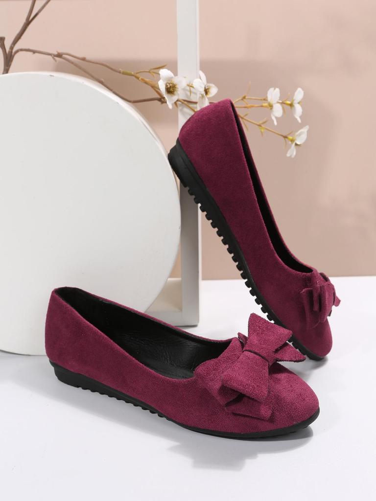 Mocasini de damă ușori mărime mare cu talpă moale și fundă - Pantofi confortabili antiderapanți pentru primăvara și toamna 2025