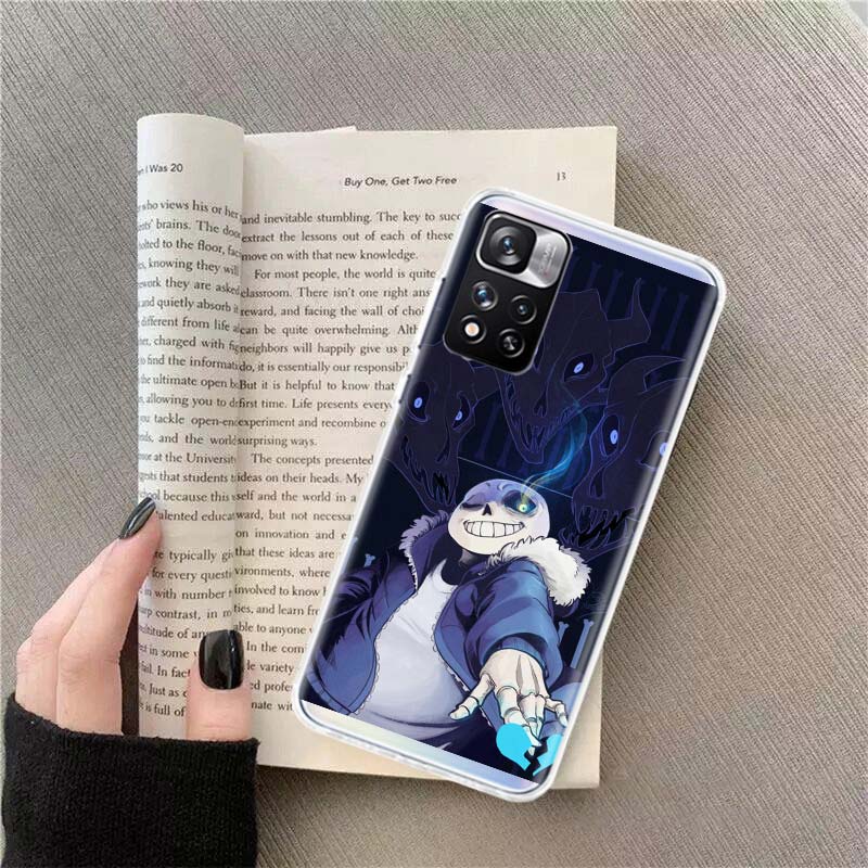 Undertale Sans Doggo Phone Case For Xiaomi Poco X4 F4 GT X3 NFC X5 X6 X7 Pro 5G M5 M5S M3 F5 Mi F6 F3 F2 F1 Cover Coque Fundas T