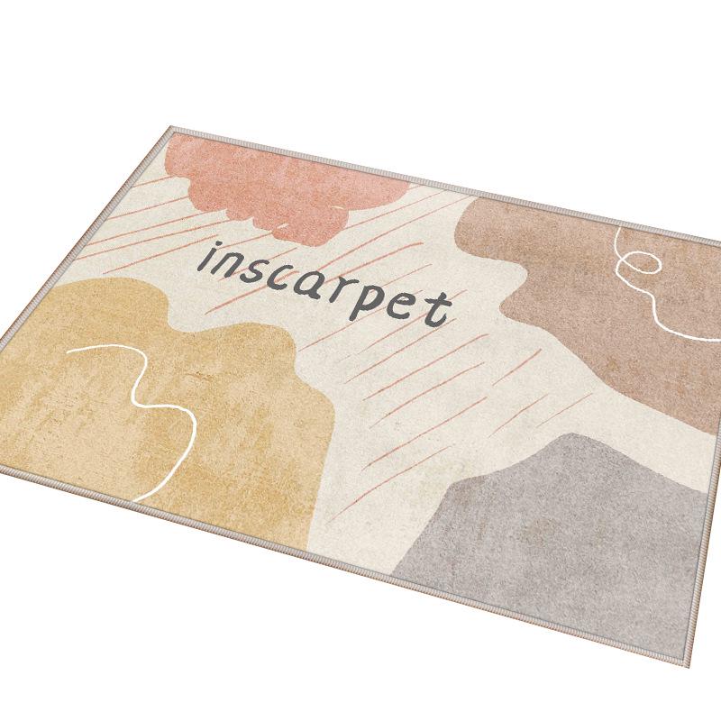 Modern Simple Non-Slip Dirt-Resistant Crystal Velvet Entrance Door Mat