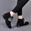 Shoes Women Winter Warm Women's Boots Low Heel Non Slip Commuter Office  Shoes Fashion Zipper Short Boot