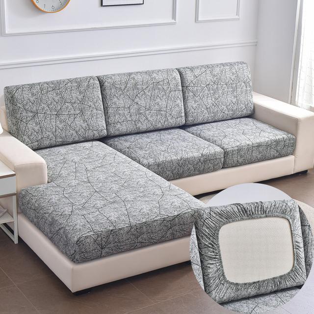

1 /2 /3 /4 Seat Couch Cushion Protective Slipcovers Sofa Furniture Seat Cushion Cover Sets Anti -Slip Furniture Protector Replacement Individual 45X45cm pillowcase