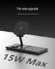 3-in-1 Magnetic Foldable Wireless Charger: 15W Fast Charging for Phone & Watch