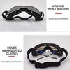 Motorradbrille Winddichte Motorradhelmbrille Sonnenbrille Retro Universal Klappbar Leder Retro Motorrad Zubehör