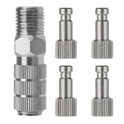 5Pcs Airless Air Gravity Model Airbrush Quick Disconnect Coupler Male Fitting 1/8 INCH Fitting Quick Release Fitting Adapter
