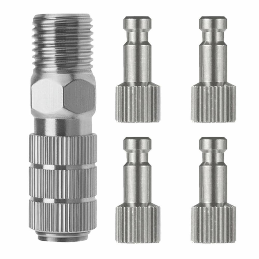 5 Stück Airless Air Gravity Modell Airbrush Schnellkupplung Stecker 1/8 ZOLL Anschluss Schnellverschlusskupplung Adapter