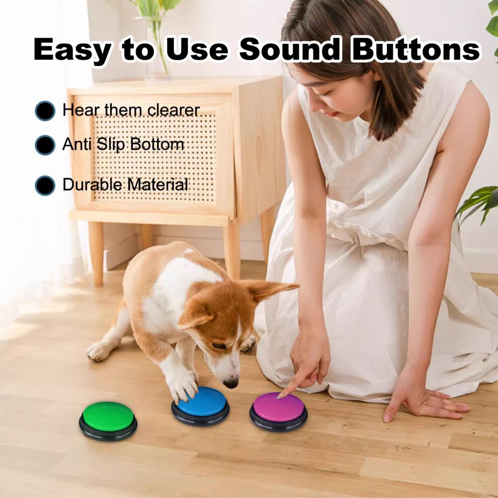Dog Buttons Training Voice Recorder Squeeze Box Interactive Dog Communication Buttons Pet Training Toy Voice Dog Buttons
