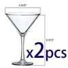 10-Ounce Plastic Martini Glasses,Plastic Cocktail Glasses,Reusable,Shatter-Proof, Perfect for Poolside,Outdoors,Camping