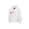 Sweatshirts Women's White Hooded Moderate Regular DJ1075-100