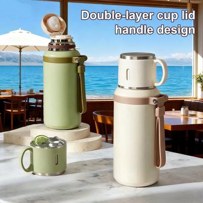 Stainless Steel Water Bottle with Tea Infuser Double Wall Vacuum Drink Container Leak-Proof