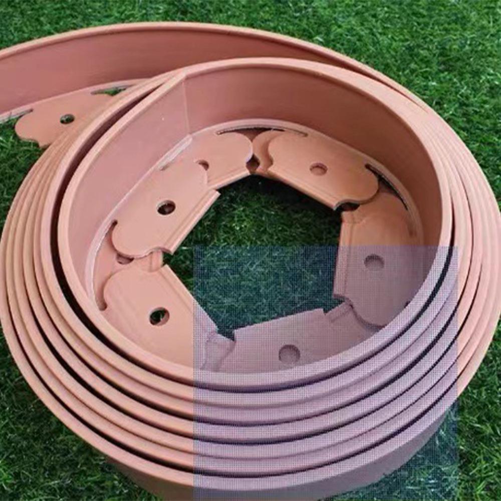 DIY Outdoor Lawn Border Gardening Decorative Palisade Garden Lawn Edging Plastic Plant Protection Flower Bed Fence