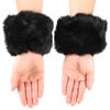 Women Faux Furs Fuzzy Wrist Cuffs Wrist Warmers Leg Warmers Short Boot Sleeves