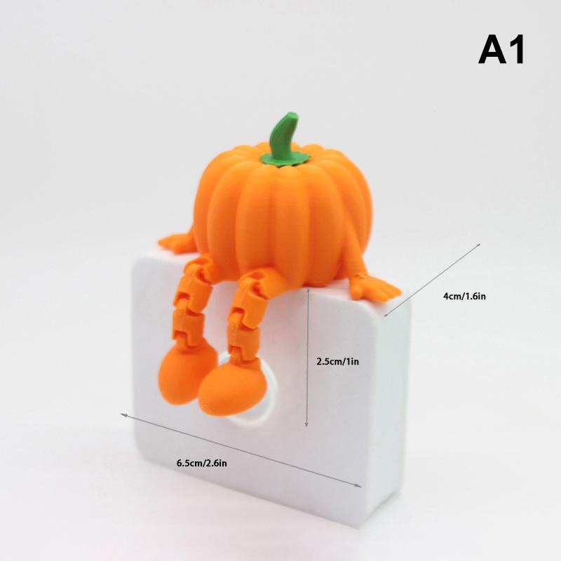 

Милые фигурки привидений, напечатанные на 3D-принтере, игрушки-непоседы, статуэтка привидения с подвижными суставами, украшения для стола, Хэллоуинский подарок