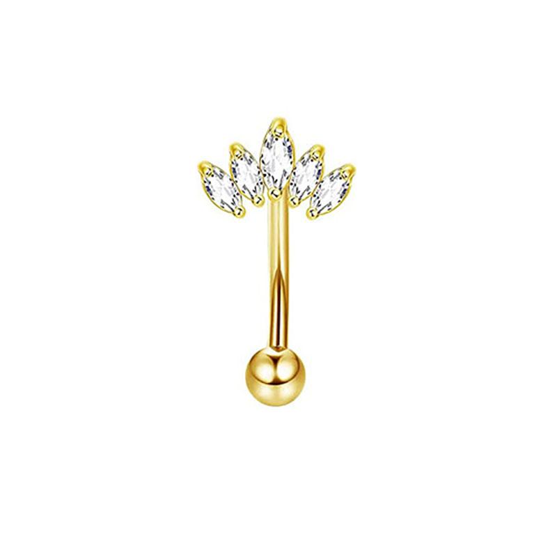 1/11Pcs 16G Eyebrow Rings for Women, Curved Barbell Belly Lip Rings Cartilage Daith Earring Tragus Helix Rook Piercing Jewelry