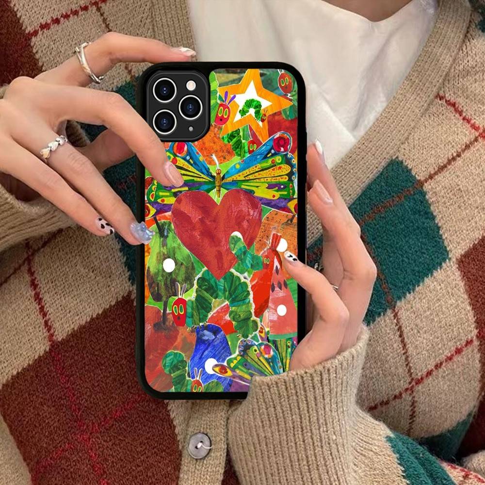The Very Hungry Caterpillar For IPhone 17 16 15 14 13 Pro 12 11 Pro Max Hard PC+TPU Phone Cases Back Cover