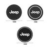 For Jeep 2Pcs Car Waterproof Anti Slip Water Cup Mat Auto Interior Accessories For Jeep Grand Liberty Cherokee Wrangler JK Gl