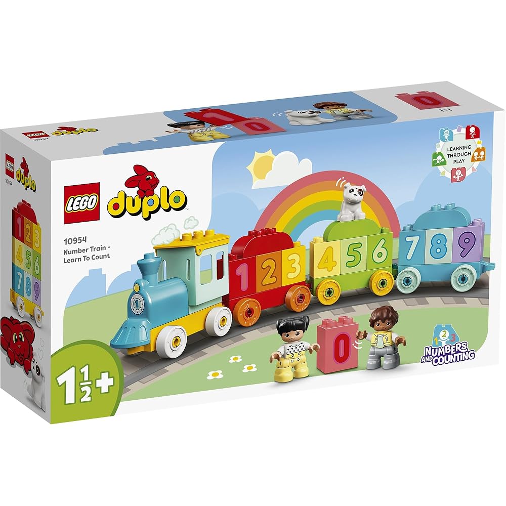LEGO DUPLO Number Train Toy for Kids 1.5-3 Years Educational Building Blocks 10954