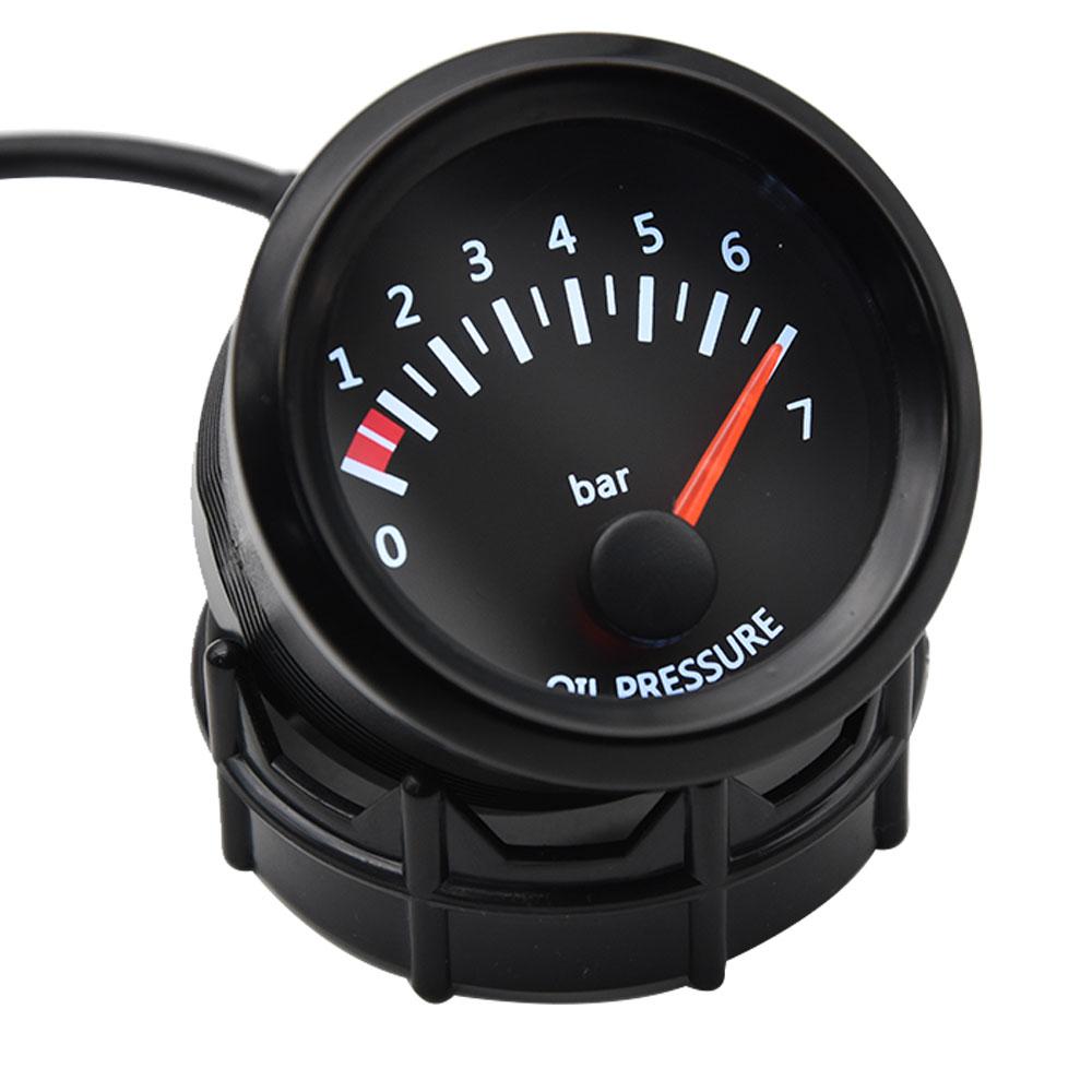 Universal 52mm 2" Oil Temp Temperature Gauge 50~150℃ Digital Pointer W/Sensor 1/8 NPT Car Meter Oil Pressure Gauge Bar Sensor