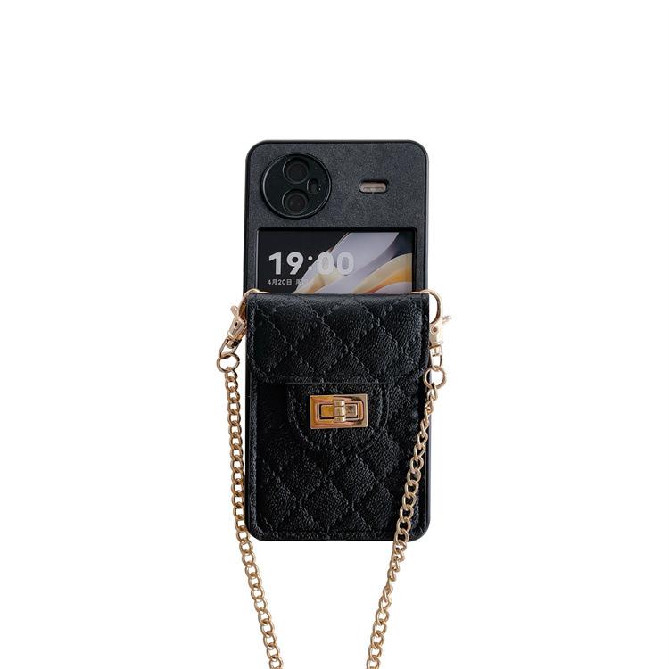 Applicable to VIVO X Flip lamb pattern lock card bag, mobile phone case, oblique span chain card, change bag case, protective case.