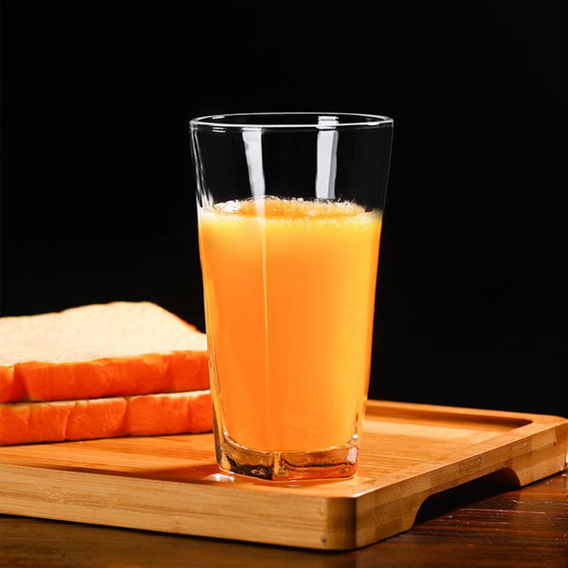 270ml/300ml/370ml Thickened Glass Cup Household Beverage Cup Transparent Cold Drink Mug Beer Glass Breakfast Milk Tea Juice Cups